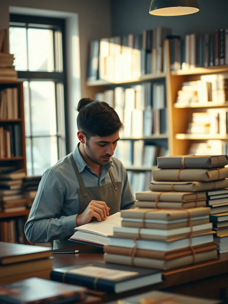 A portrait of A bookseller, Orders and events